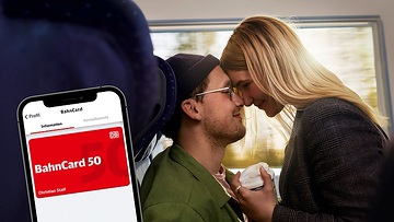 Nur im Februar: Valentinsaktion für alle 1,2 Millionen BahnCard-50-Kund:innen